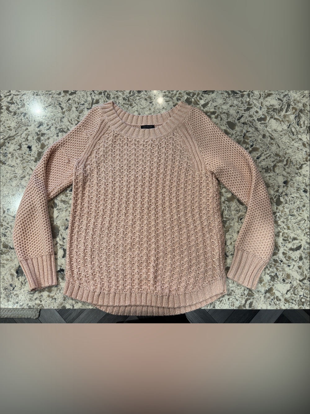 Calvin Klein Knit Crewneck Sweater in Dusty Rose
